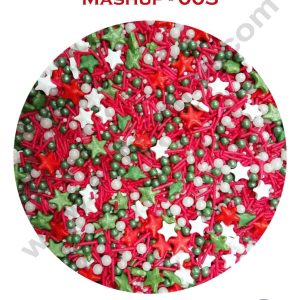 CAKE DECOR™ Sugar Candy - Christmas Mashup Sprinkles and Candy 003 - 100 gm