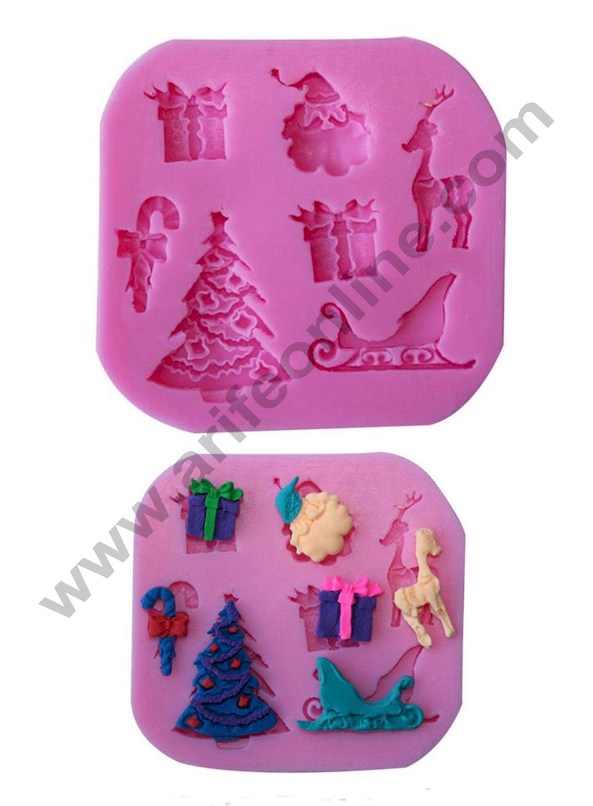 Cake Deco Christmas Desing Fondant Marzipan Mould