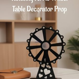 CAKE DECOR™ Rotating Ferris Wheel Table Decorator Prop |SB-FW-Black|1 Piece|