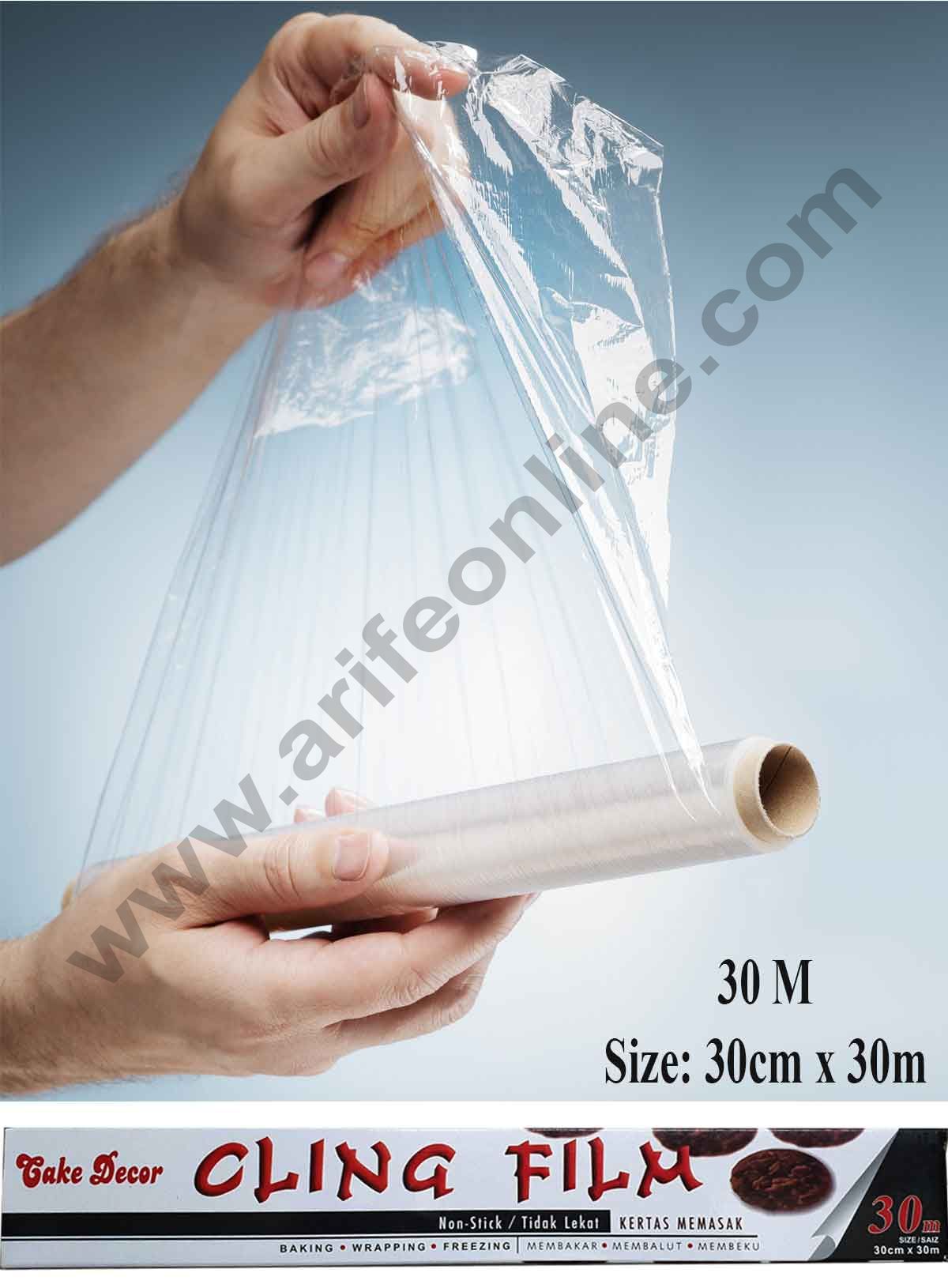 Cake Decor Cling Film Stretch Wrap Clean Wrap (30m)