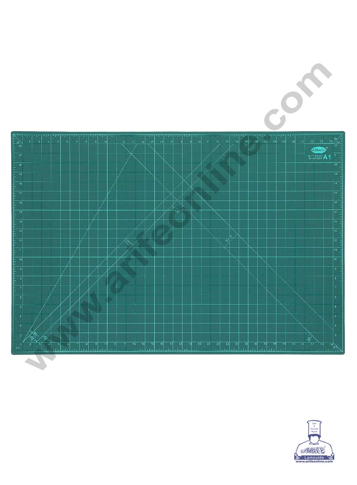 CAKE DECORβ’ Self Healing 3-Ply Double Sided Durable Non-Slip PVC Cutting Mat Great for Scrap booking, Quilting, Sewing and all Arts & Crafts Projects - A1 Size