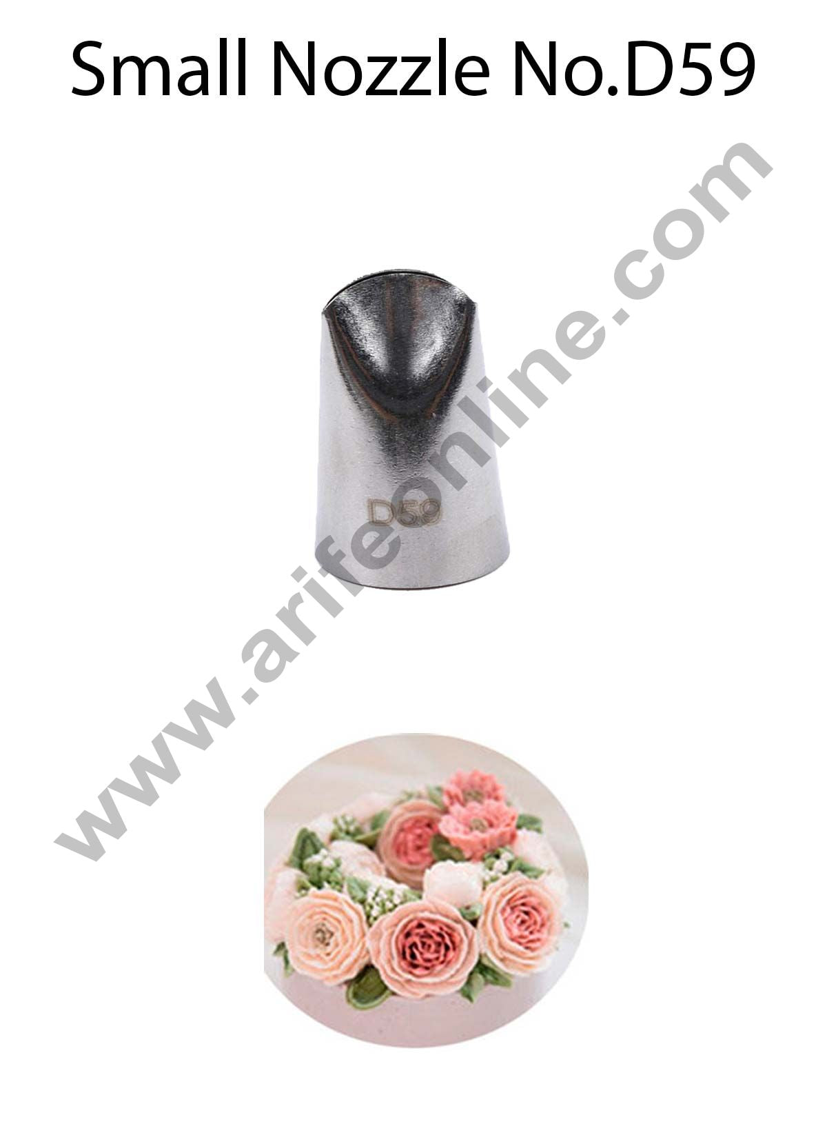 Cake Decor Small Nozzle - No. D59 Small Ruffle Frill Piping Nozzle