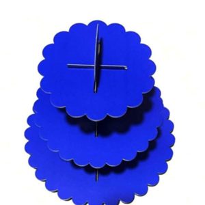 Cake Decor™ 3-Tier Lace Edge Cardboard Cupcake Stand Holder - Heavy