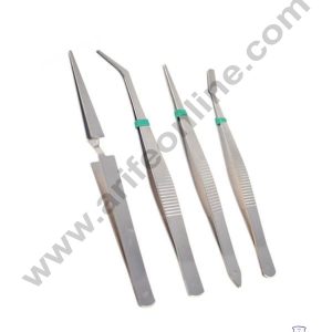 Cake Decor 4 Piece Stainless Steel Tweezers Set Baking Tool And Accessories SBDT-3523