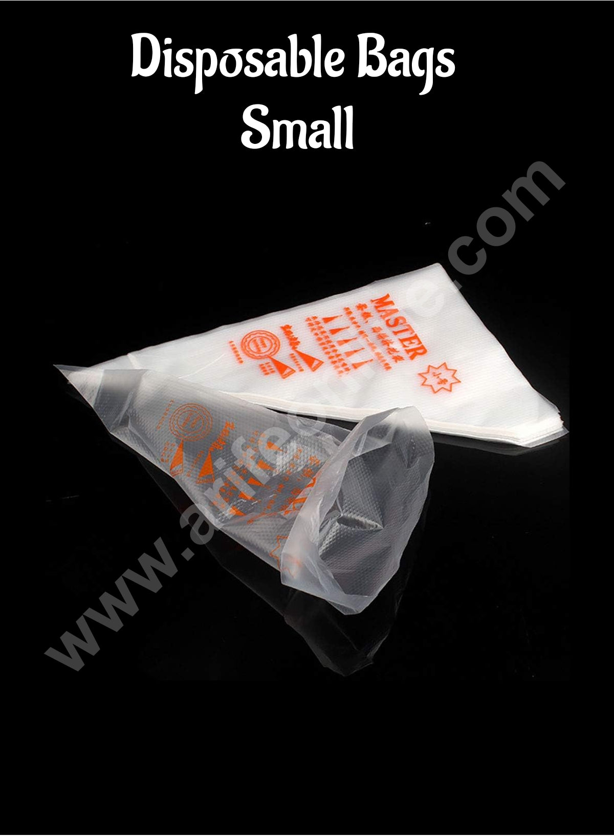 Cake Decor Food Grade Disposable Icing Piping Bags for Cream Frosting Cakes and Cookies Decoration - Small