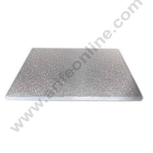 Cake Decor Silver Square Drum Cake Board Cake Base - 14 inch
