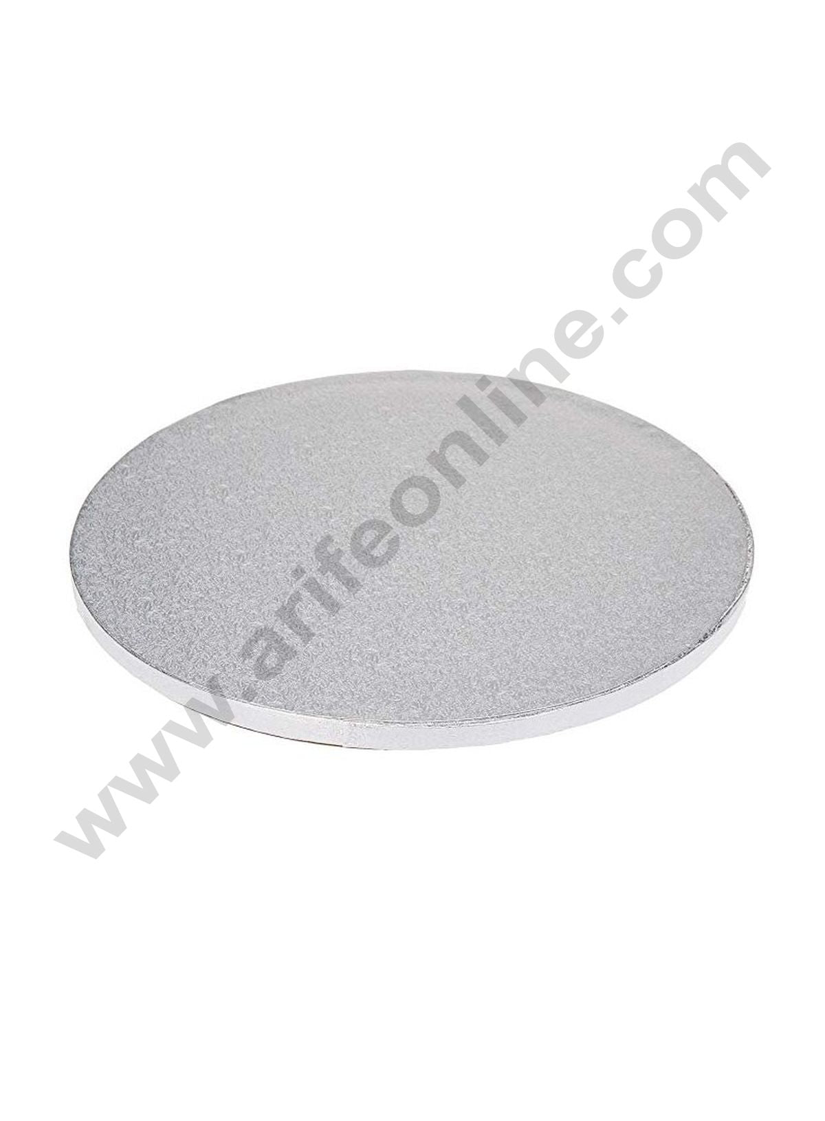 Cake Decor Silver Round Drum Cake Board Cake Base - 14 inch