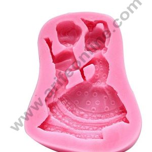 Cake Decor Silicon Dancing Couple Fondant Sugar Paste  Mould Clay Mould Marzipan Mould