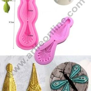 Cake Deco Olivaren Broche Desing  Fondant Marzipan Mould