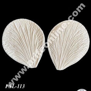 CAKE DECOR™ 2 Pcs Big Petal Veiner Silicone Fondant Mould for Cake Decorations (SBSP-FSL-113)