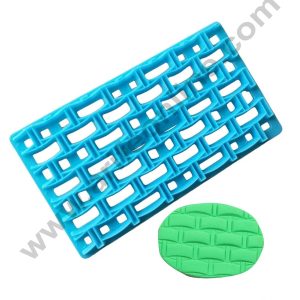 CAKE DECORβ’ Plastic Brick Wall Shape Quilt Mold Embosser Fondant Quilt Mold For Cupcake And Cake Decoration (SBB-9930-22)