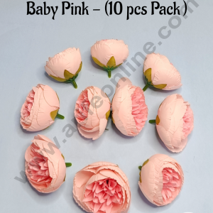 Cake Decorβ’ Frill Peony Artificial Flower For Cake Decoration β Baby Pink ( 10 pc pack )