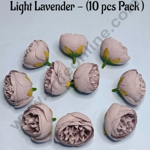 Cake Decorβ’ Frill Peony Artificial Flower For Cake Decoration β Light Lavender ( 10 pc pack )