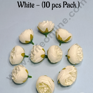 Cake Decorβ’ Frill Peony Artificial Flower For Cake Decoration β White ( 10 pc pack )