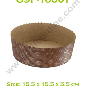 Novacart Bake & Serve Paper Baking Mould By Cake Decor - Round Cake Mould 10 Pcs ( SB-G9F-16001 )