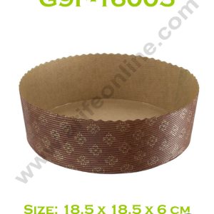 Novacart Bake & Serve Paper Baking Mould By Cake Decor - Round Cake Mould 10 Pcs ( SB-G9F-16005 )