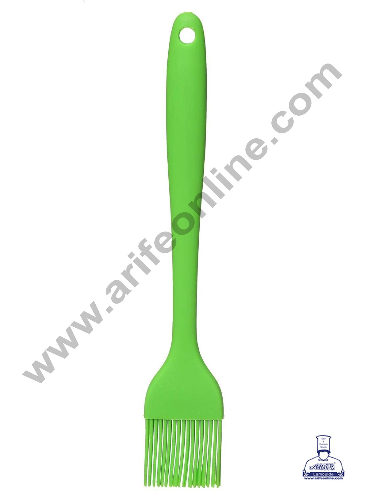 CAKE DECORβ’ 1pc Green Silicone Brush | Heat-Resistant, Non-Stick & Flexible with Silicone Handle