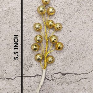 Cake Decorβ’ Pearl Bead Flower For Cake Decoration β Gold ( 1 pc pack )
