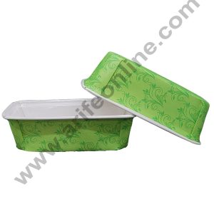 Cake Decor Green Leaf Design Plum Cake Mould Paper Baking Mold Plumpy 10 Pcs