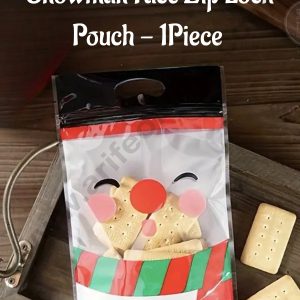 CAKE DECOR™ Santa Face Zip Lock Pouch - 1Piece - 15.5x23.5x3.5 cm (SBCHP-100-14B)