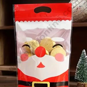 CAKE DECOR™ Santa Face Zip Lock Pouch - 1Piece - 15.5x23.5x3.5 cm (SBCHP-100-14A)