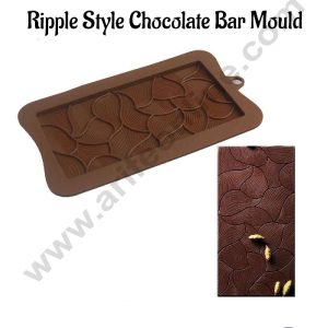 CAKE DECOR™ 1 Cavity Ripple Style Chocolate Bar Silicone Chocolate Mould