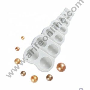 Cake Decor Silicone 12 Cavity Half Ball Multi Size Fondant Marzipan Mould