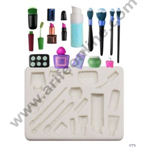Cake Decor Silicone 17 Cavity Makeup Kit Fondant Marzipan Mould