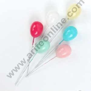 CAKE DECORβ’ Multi Color Balloon Faux Balls Topper For Cake and Cupcake Decoration - ( 15 pcs Pack )