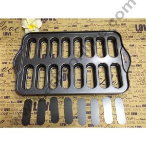 Cake Decor Non-Stick  16 Cavity Mini Cheesecake Pan with 16 Pieces Removable Bottom