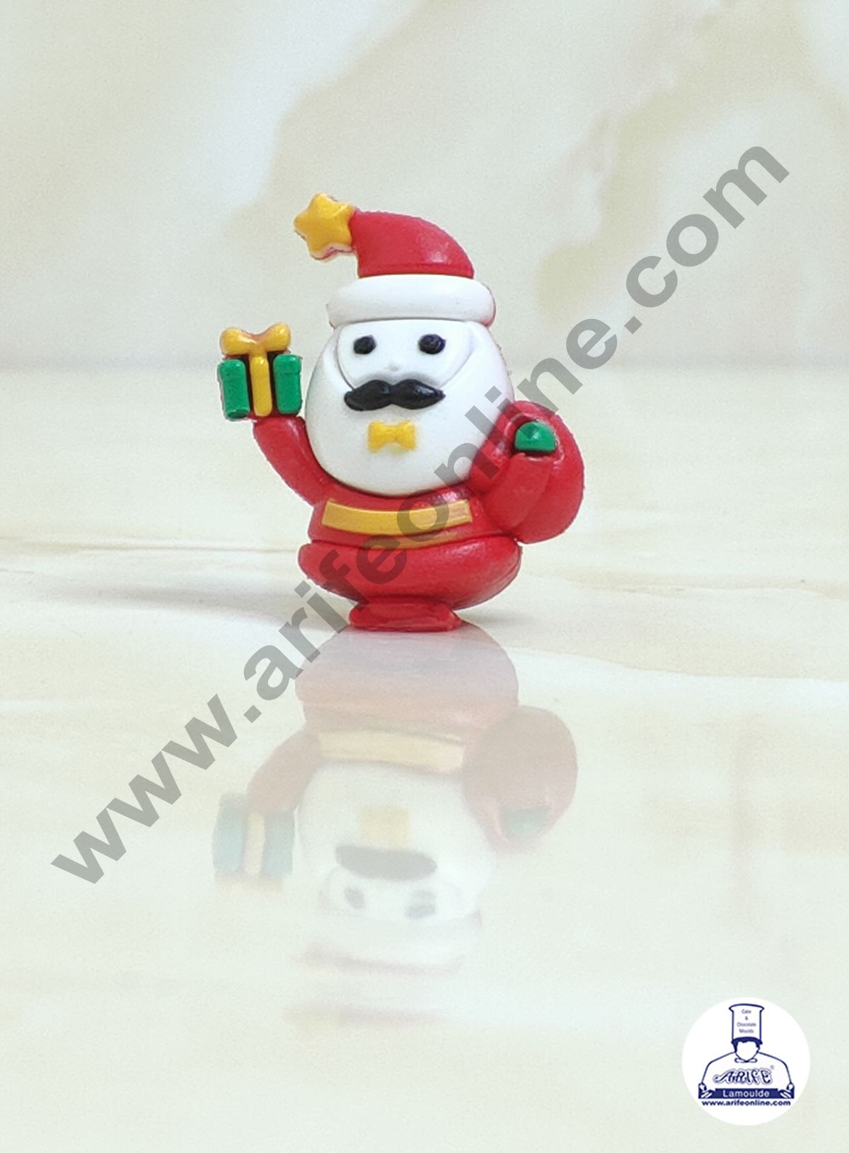 CAKE DECORβ’ Mini Santa Claus Rubber Cake Topper - 1 Piece