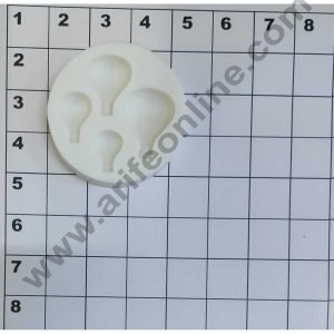 Cake Decor Silicon 4 Cavity Hot Air Baloon Silicone Fondant Mould Marzipan Mould