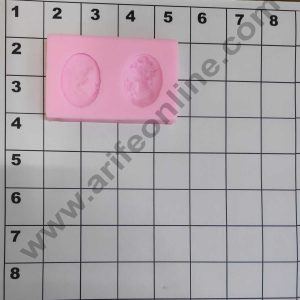 Cake Decor Silicon 2 Cavity Lady Face Design Silicone Fondant Mould Marzipan Mould