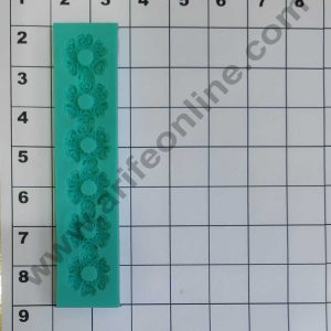 Cake Decor Silicon 6 Cavity Rose Lace Pattern Silicone Fondant Mould Marzipan Mould SBSP-606