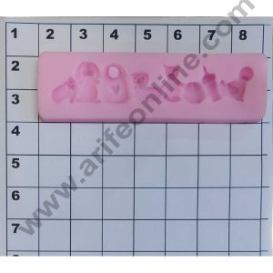 Cake Decor Silicone Bay Shower Patten Fondant Mould