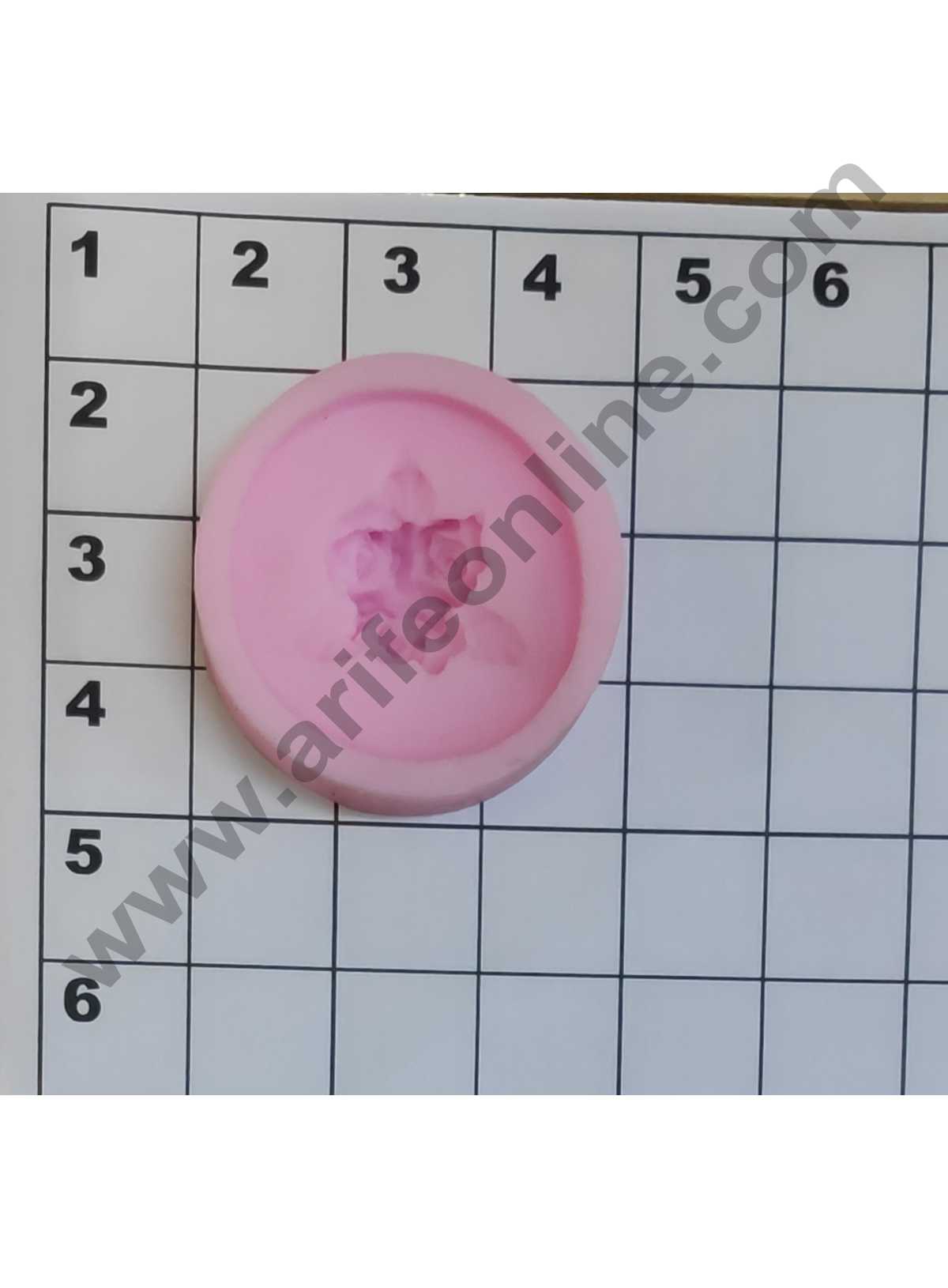 Cake Decor Silicon 1 Cavity Rose Shape Fondant Clay Marzipan Cake Decoration Mould