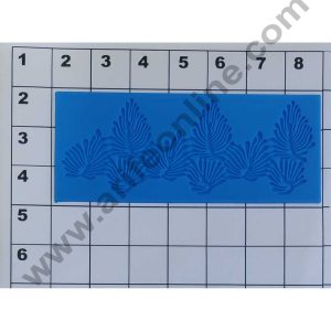 Cake Decor Silicon 1 Cavity Leaf Blue Lace Pattern Silicone Fondant Mould Marzipan Mould