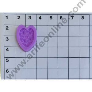 Cake Decor Silicon Samll Heart Leaf Flower Mold Design Fondant Clay Marzipan Cake Decoration Mould