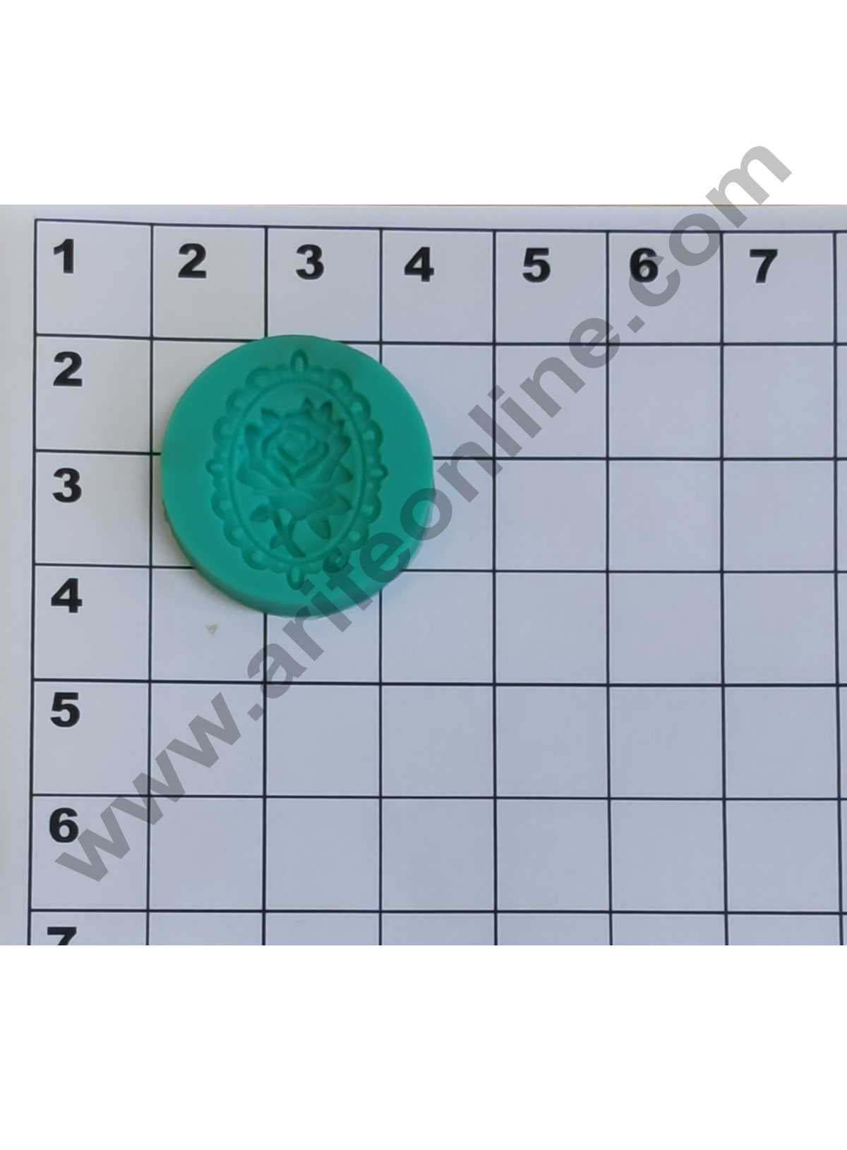 Cake Decor 1 Cavity Rose Frame Fondant Marzipan Mould