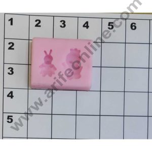 Cake Decor 2 Cavity Silicon Toys Shape Fondant Clay Marzipan Cake Decoration Mould