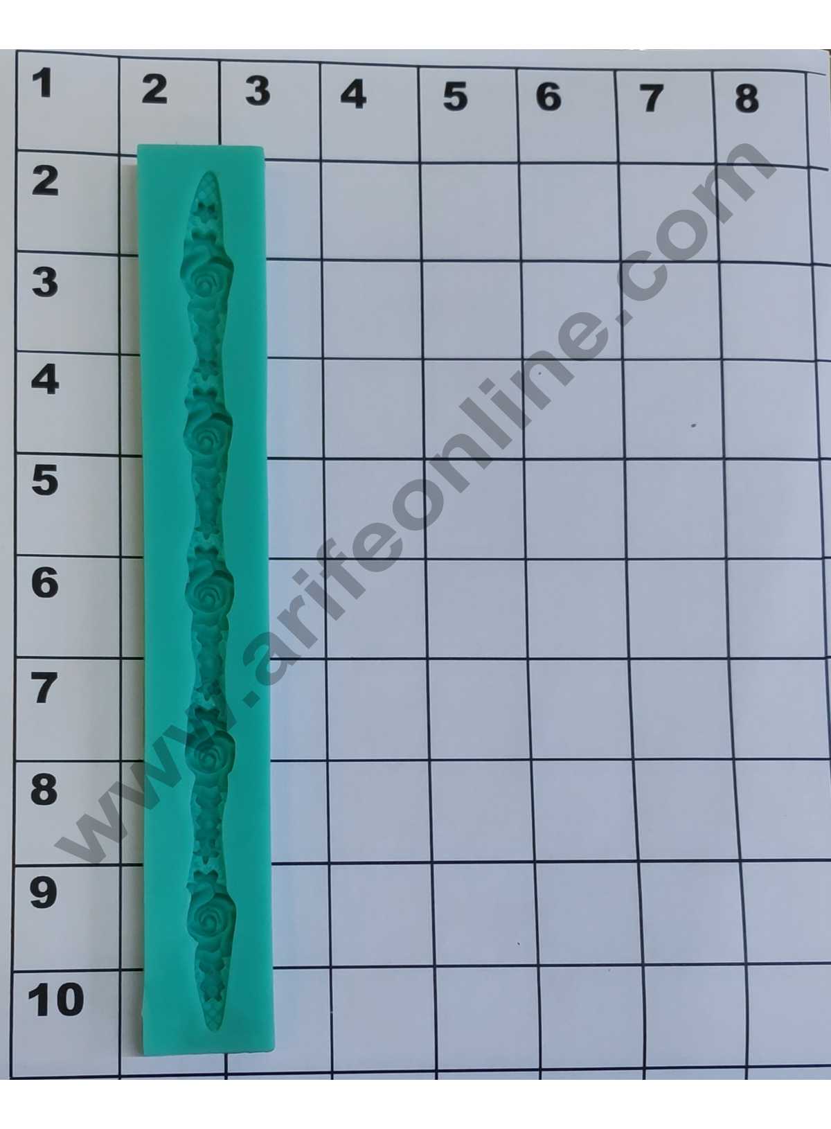 Cake Decor Silicon 5 Cavity Rose Lace Pattern Silicone Fondant Mould Marzipan Mould SBSP-600