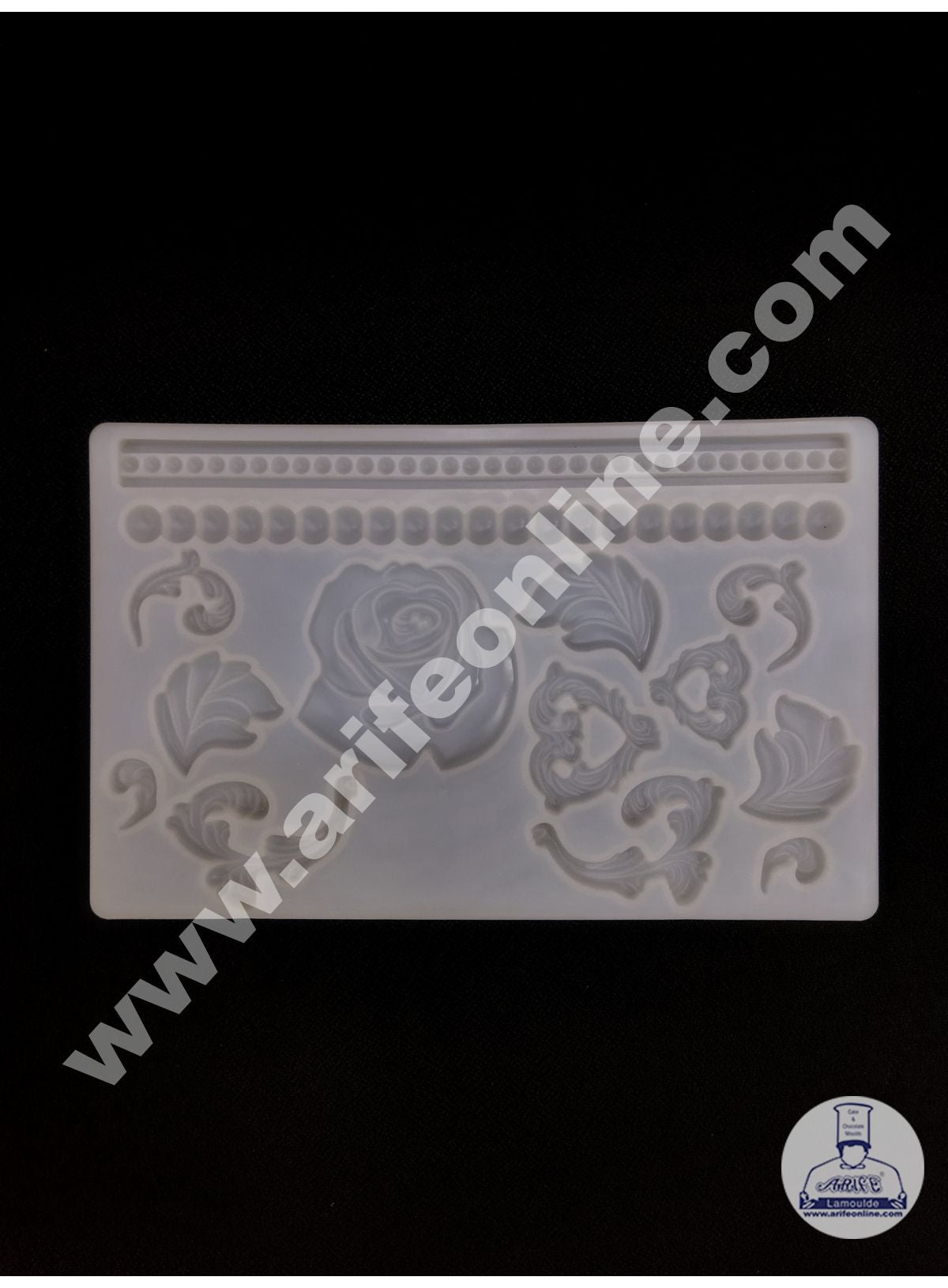 Cake Decor Floral Art Design Button And Rope Silicone Soft Mold for Cake Decoration Candy Soap Making SBS-104