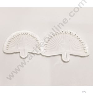 Cake Decor™ Silicon 2 Cavity Fan Palm Leaf Shape Cake Decoration Mould SBSP-908