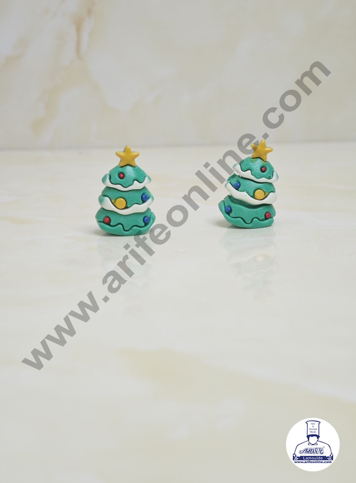 CAKE DECORβ’ Mini Christmas Tree Rubber Cake Topper - 1 Piece