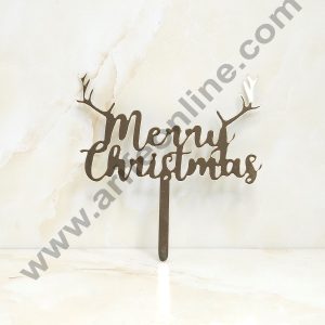 CAKE DECORβ’ 5 inch Acrylic Merry Christmas Cutout Cake Topper Cake Decoration