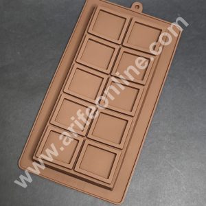 CAKE DECOR™ 1 Cavity Box Design Kunafa Chocolate Bar Silicone | Pistachio Kunafa Chocolate Bar Mould (Design-04)
