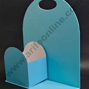 Blue Foldable Cake and Flower Hamper - CAKE DECOR™