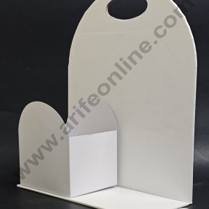 White Foldable Cake and Flower Hamper - CAKE DECOR™