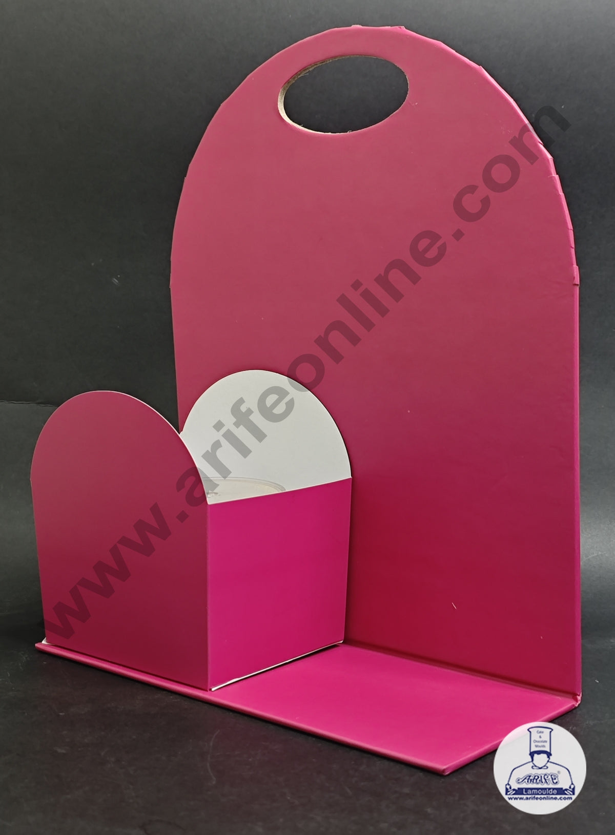 Pink Foldable Cake and Flower Hamper - CAKE DECORβ’