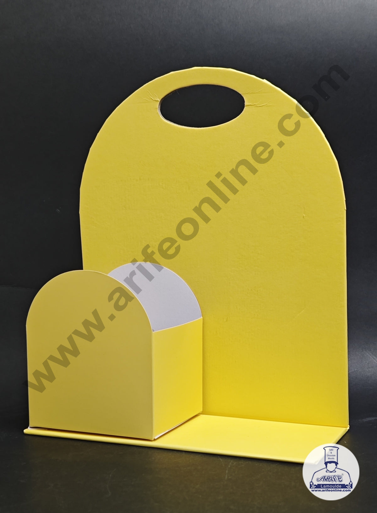 Yellow Foldable Cake and Flower Hamper - CAKE DECORβ’